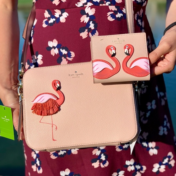 💥 Kate Spade Flamingo By The Pool Crossbody Set💥 - Picture 4 of 8